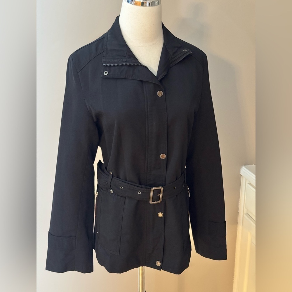 Dolce & Gabbana Black Belted Jacket – Women’s Size XL - Picture 2 of 9